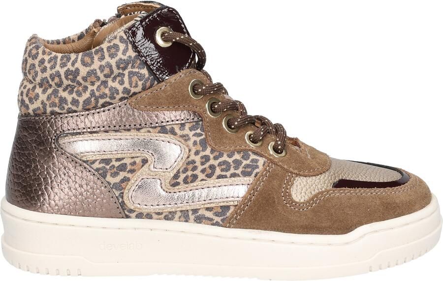 Develab 41926 MeisjesHalf-hoogKindersneakers Bruin