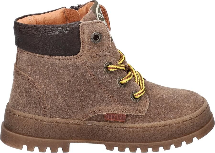 Develab 47201 737 Dark Brown Brushed Suede