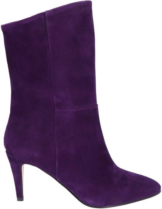 Di lauro Paradis Purple Suede Enkellaarzen