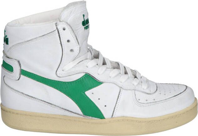 Diadora Heritage mi basket used sneakers wit 201.158569 c6834 white verdant leer 43 5(9+ ) - Foto 6