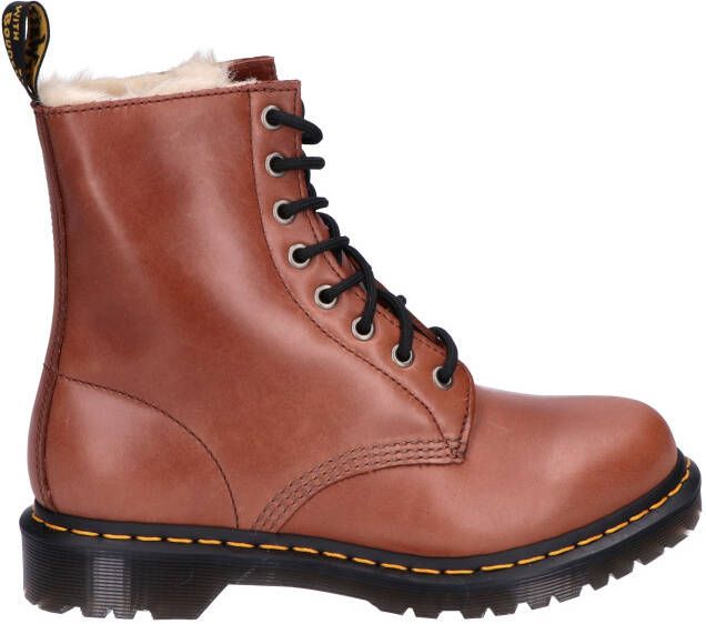 Dr Martens 1460 Serena Saddle Tan Farrier Biker boots