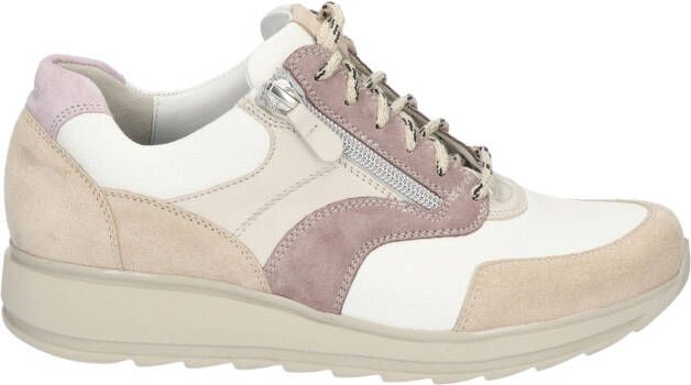 Durea 6279 685H 0358 Taupe Wit Beige H-Breed Veterschoenen