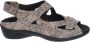 Durea 7258~G~~~~~~~~~~~~~~~~~~~~~~~~ Platte sandalenDames Sandalen Bruin - Thumbnail 2