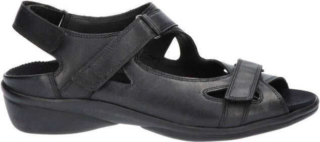 Durea 7258 G Volwassenen Platte sandalenDames Sandalen Kleur: Zwart