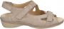 Durea 7258~K~~~~~~~~~~~~~~~~~~~~~~~~ Platte sandalenDames Sandalen Wit beige - Thumbnail 2