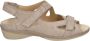 Durea 7258~K~~~~~~~~~~~~~~~~~~~~~~~~ Platte sandalenDames Sandalen Wit beige - Thumbnail 2
