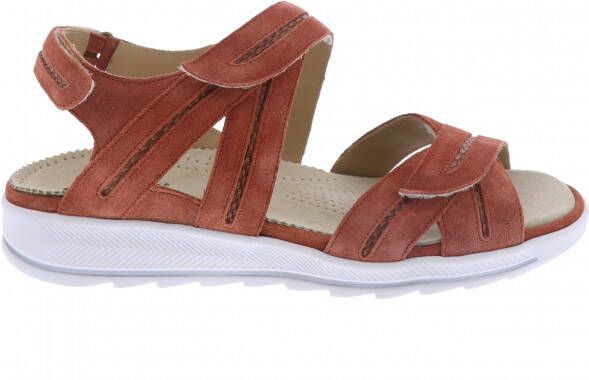 Durea 7391 795H Rood Bruin H Wijdte Sandalen