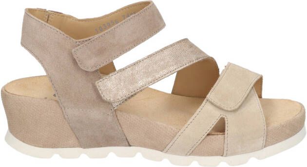 Durea 7405 028K Beige K-Wijdte Sandalen