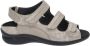 Durea 7409 K Volwassenen Platte sandalenDames Sandalen Wit beige - Thumbnail 2