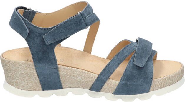 Durea 7421 025 Blauw H-Wijdte Sandalen