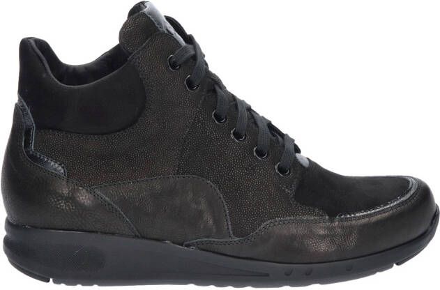 Durea 9735 684G Zwart G-Wijdte Veterschoenen