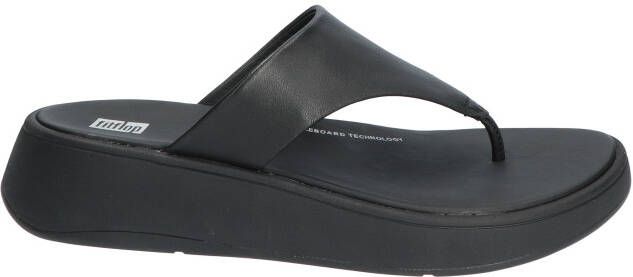 Fit Flop F-mode flatform all black Zwart