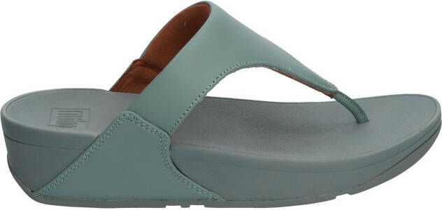 Fitflop Lulu Leather Toepost Cool Blue Slippers