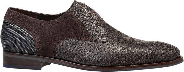 Floris van bommel 30361 De Stapper 39.02 DarkBrown Veterschoenen