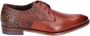 Floris van bommel 30361 De Stapper Dark Cognac G+ Wijdte Veterschoenen - Thumbnail 3