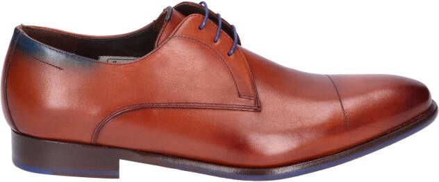 Floris van bommel 30471 De Stijler 34.00 Dark Cognac H Wijdte Veterschoenen