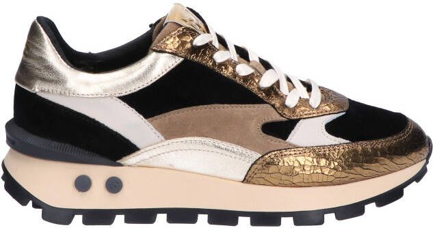 FLORIS VAN BOMMEL Sneakers Dames Sfw-10098 Blokki Suède Goud - Foto 6
