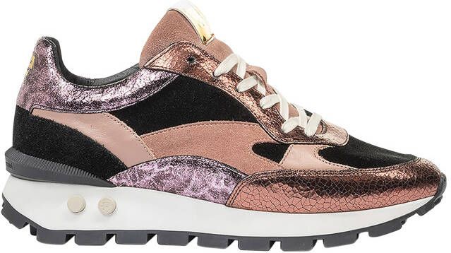 FLORIS VAN BOMMEL Lage Sneakers Dames Blokki 04.01 37 5 Suède Roze - Foto 4