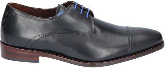 Floris van bommel De Loper 02.01 Black Calf H-Wijdte Veterschoenen