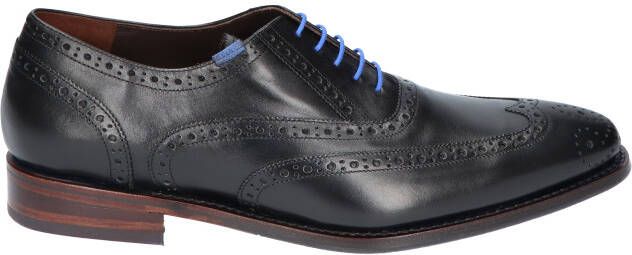 Floris van bommel De Loper SFM-30248 10-01 Black Calf H-Wijdte Veterschoenen