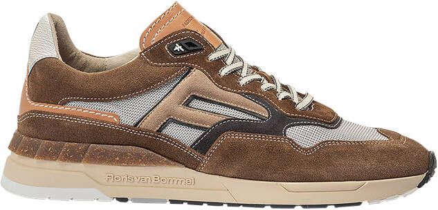 FLORIS VAN BOMMEL Lage Sneakers Heren Sfm-10153 De Runner Maat: 46⅔ Materiaal: Suède Kleur: Cognac - Foto 4