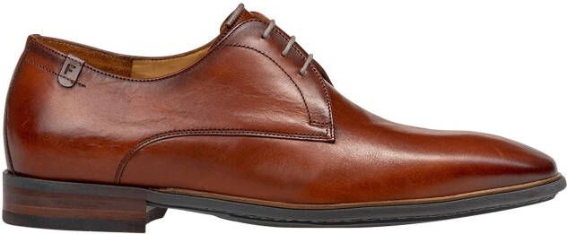 Floris van bommel De Slimmer 04.00 Dark Cognac H-Wijdte Veterschoenen