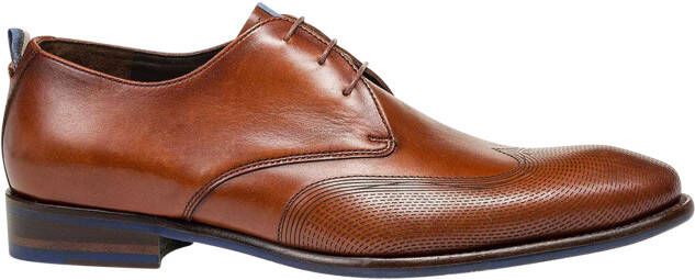 Floris van bommel 30144 De Stapper 06.00 Dark Cognac G+Wijdte Veterschoenen - Foto 2