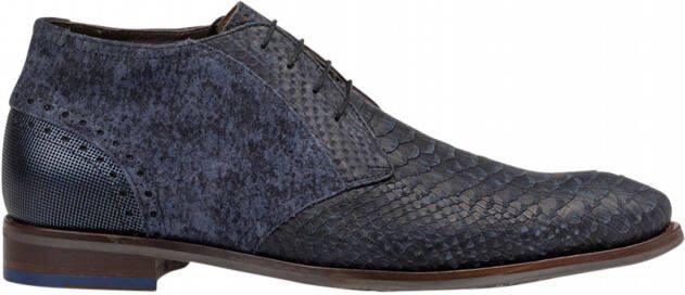 Floris van bommel De Stapper 23.12 Dark Blue G+ Wijdte Veter boots