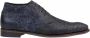 Floris van Bommel Veterschoen Floris Dressed DarkBlue Nubuck Leather SFM 50090 41 04 - Thumbnail 5