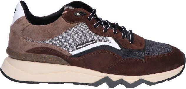 FLORIS VAN BOMMEL Lage Sneakers Heren Sfm-10178 De Zager Maat: 41⅓ Materiaal: Suède Kleur: Bruin - Foto 4
