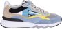 FLORIS VAN BOMMEL Lage Sneakers Heren Sfm-10136 De Zager Maat: 42 Materiaal: Leer Kleur: Blauw - Thumbnail 3