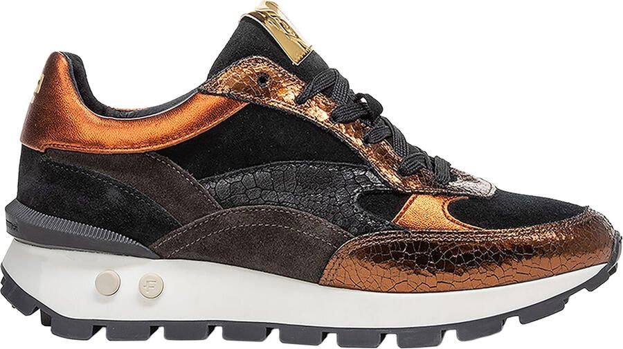 FLORIS VAN BOMMEL Lage Sneakers Dames Sfw-10098 Blokki Maat: 37 Materiaal: Suède Kleur: Brons - Foto 3
