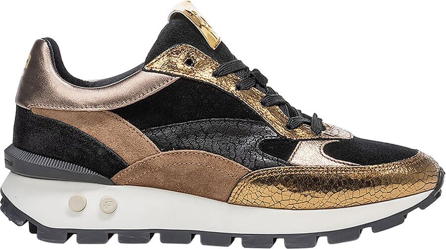 FLORIS VAN BOMMEL Lage Sneakers Dames Sfw-10098 Blokki Maat: 41 5 Materiaal: Suède Kleur: Zwart - Foto 3