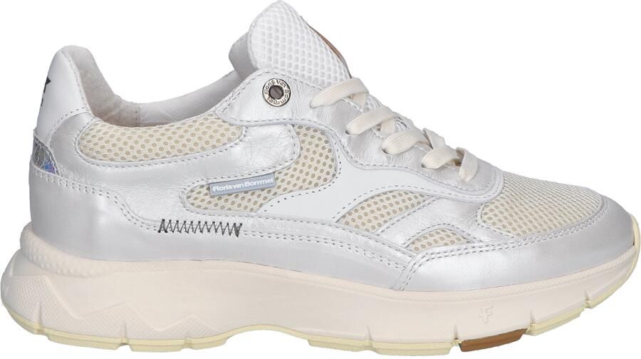 FLORIS VAN BOMMEL Lage Sneakers Dames Sfw-10133 Daysi Maat: 42 Materiaal: Leer Kleur: Zilverkleurig - Foto 5