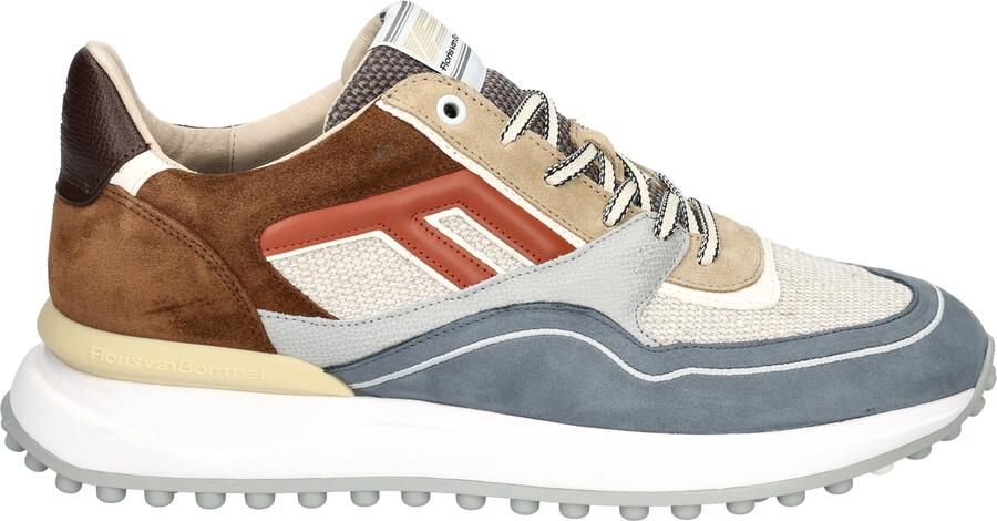 FLORIS VAN BOMMEL Lage Sneakers Heren Sfm-10139 Noppi Maat: 48⅔ Materiaal: Suède Kleur: Bruin