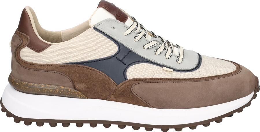 FLORIS VAN BOMMEL Lage Sneakers Heren Sfm-10207 Noppi Maat: 46⅔ Materiaal: Textiel Kleur: Bruin - Foto 3
