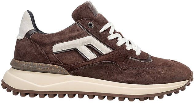 FLORIS VAN BOMMEL Lage Sneakers Heren Sfm-10139 Noppi Maat: 41⅓ Materiaal: Suède Kleur: Bruin - Foto 3