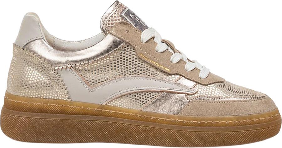 FLORIS VAN BOMMEL Lage Sneakers Dames Sfw-10158 Fygi Maat: 42 Materiaal: Leer Kleur: Goudkleurig - Foto 4