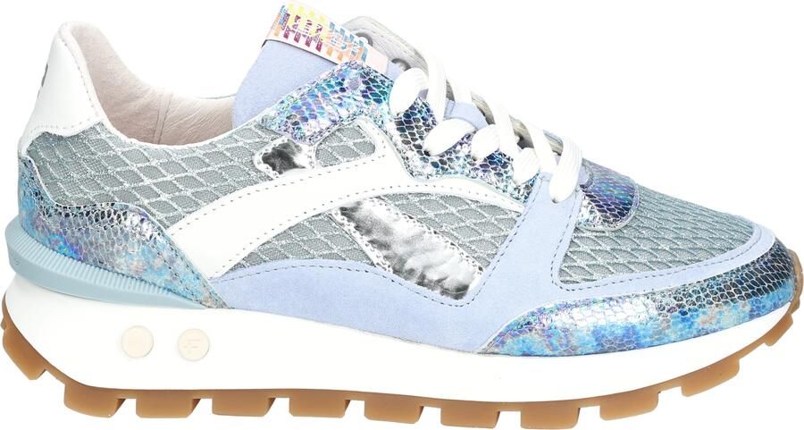 FLORIS VAN BOMMEL Lage Sneakers Dames Sfw-10157 Blokki Maat: 42 Materiaal: Suède Kleur: Blauw - Foto 5