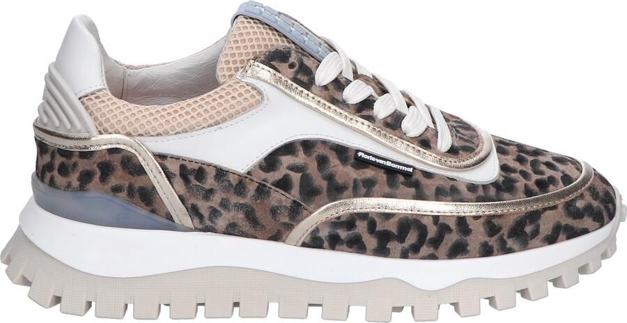 FLORIS VAN BOMMEL Lage Sneakers Dames Sfw-10131 Grommi Maat: 36 Materiaal: Leer Kleur: Beige - Foto 7