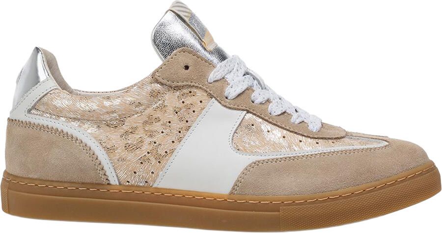 Floris van Bommel Sfw-10096 Minni Sneakers Dames Leren Sneaker Beige - Foto 4