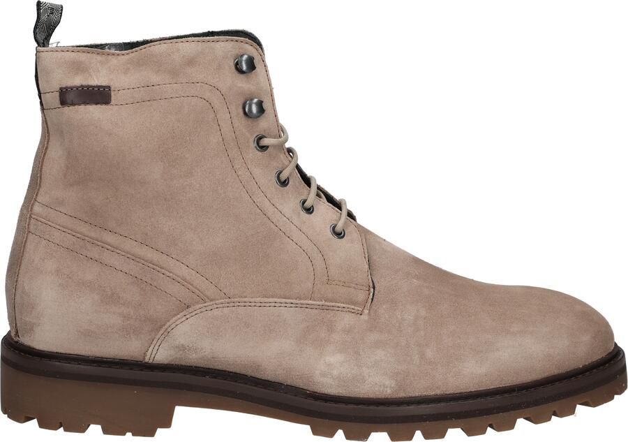 FLORIS VAN BOMMEL Veterboots Heren Sfm-80033 Sturdi Maat: 48⅔ Materiaal: Suède Kleur: Taupe - Foto 4