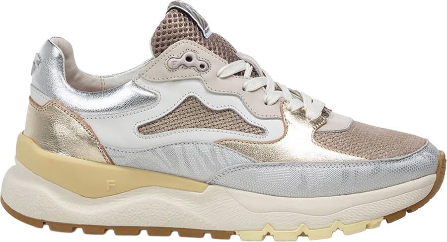 FLORIS VAN BOMMEL Lage Sneakers Dames Sfw-10163 Treni Maat: 42 Materiaal: Leer Kleur: Zilver - Foto 2