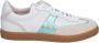 Floris van Bommel De Zaler 01.12 leren sneakers wit groen - Thumbnail 11