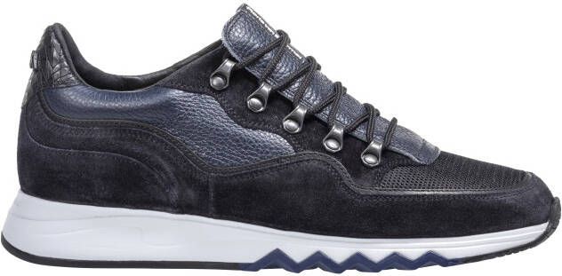 Floris van Bommel Sneakers Heren Lage sneakers Herenschoenen Suède 16393  Blauw - Schoenen.nl