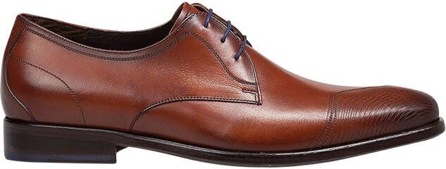 Floris van bommel 30289 De Stijler 32.00 Dark Cognac H-Wijdte Veterschoenen