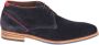 Floris van bommel SFM 50034 DarkBlue Suede H Wijdte Veter boots - Thumbnail 2