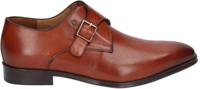 Van bommel 30146 Raffa 06.00 Dark Cognac H-Wijdte Gespschoenen