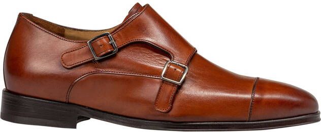 Van bommel 30152 Matra 05.00 Dark Cognac I-Wijdte Gespschoenen