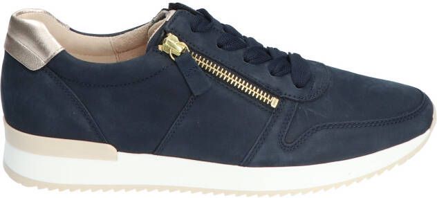 Gabor Blauwe Leren Sneaker met Uitneembaar Voetbed en Ritssluiting Blue Dames - Foto 10